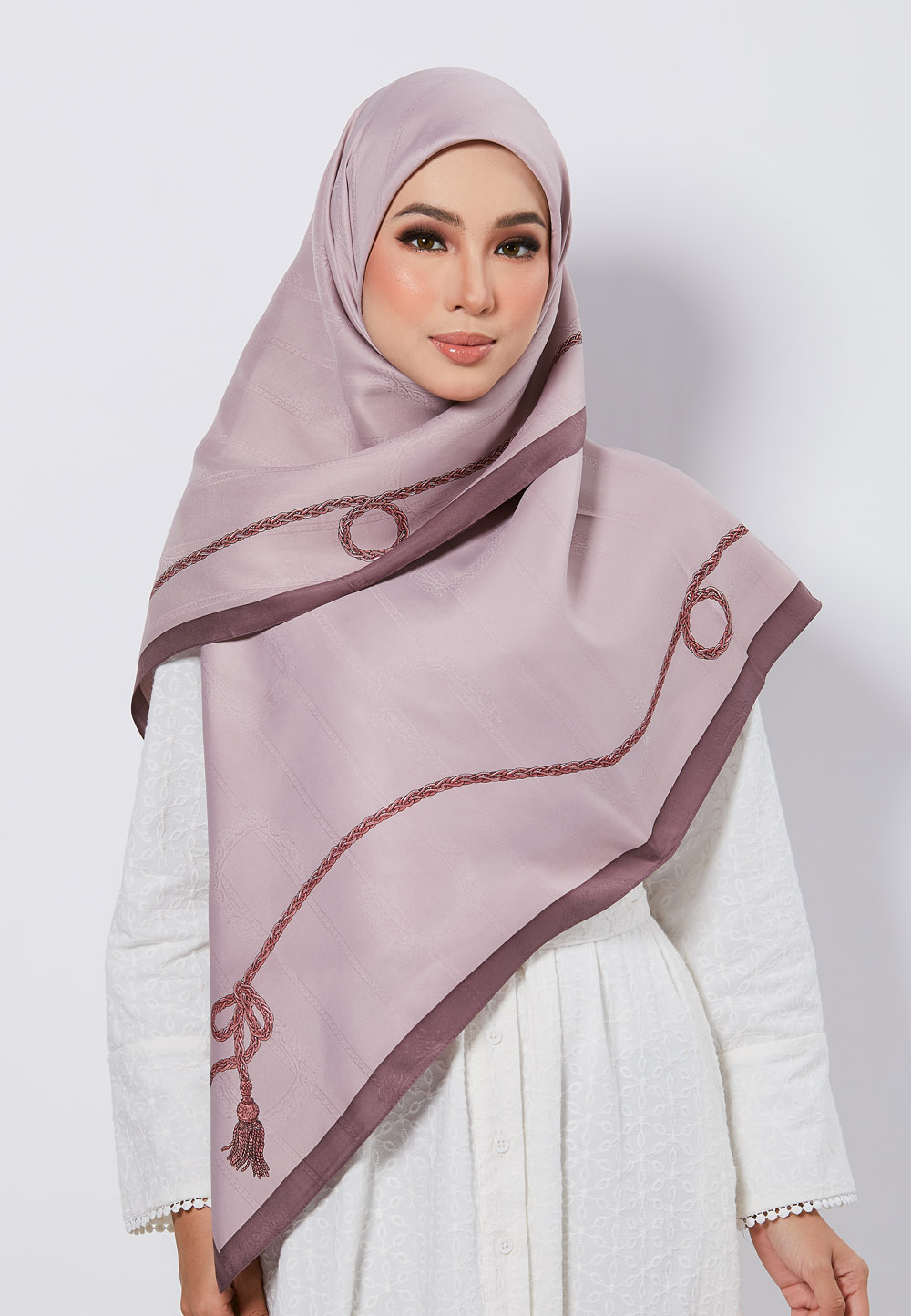 SQ MAYRAA JACQUARD TWILL IN AMETHYST